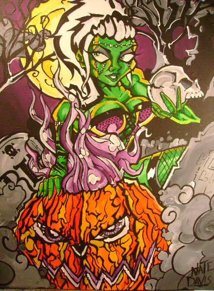 halloween pin-up copy