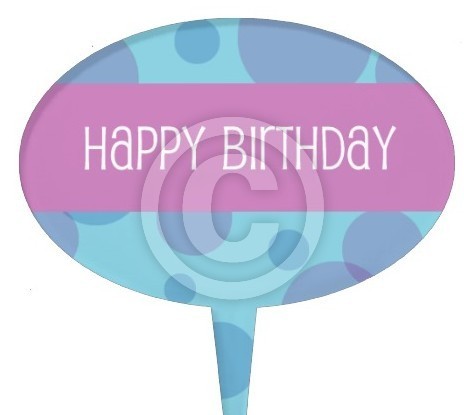 Happy Birthday Cake Topper
