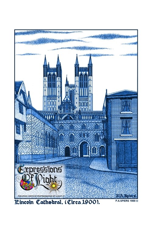 ExpoLight-Graphic-Arts-Lincoln-Cathedral-1988-0001 (Pen-&-Ink-Blue-Sepia-SP)