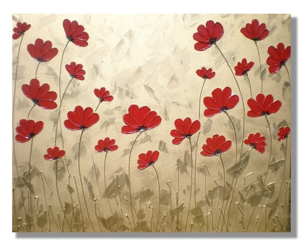 sea of red poppies
