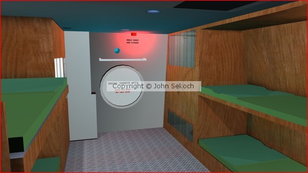 General view of bunk area