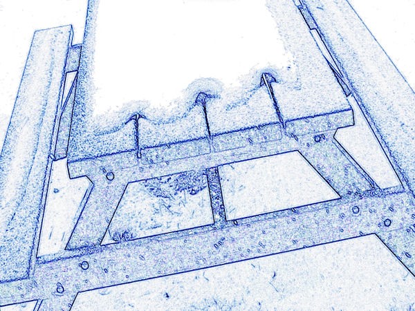Snow Table Blue