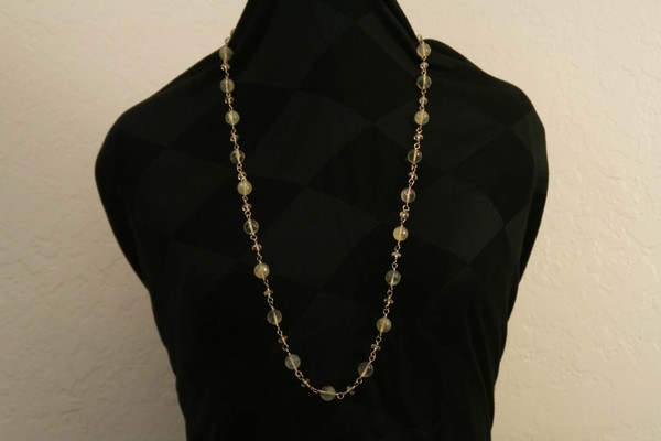 Lemon and Crystal Quartz necklace