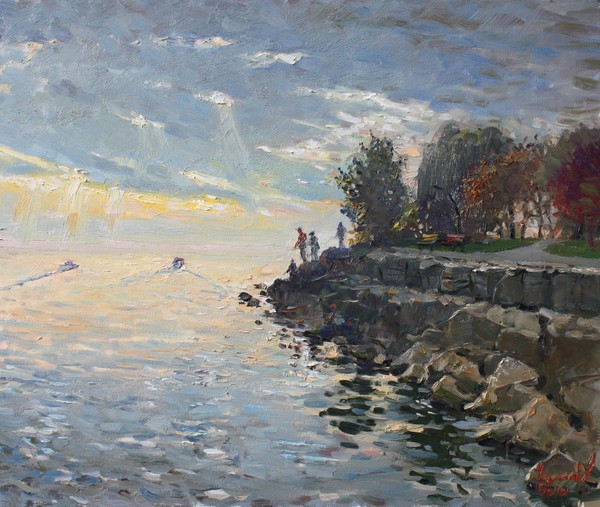 Sunrise fishing 20x24