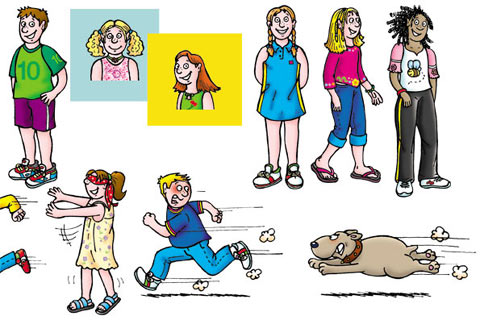 Characters for educational books
