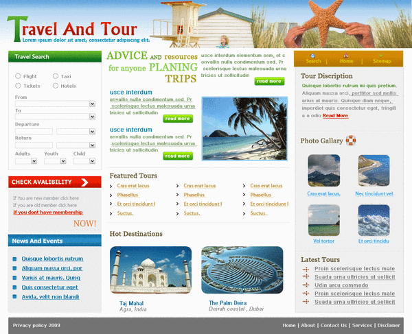 Travel Template
