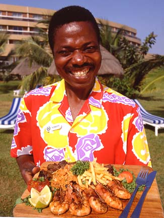 Norbert with Prawns
