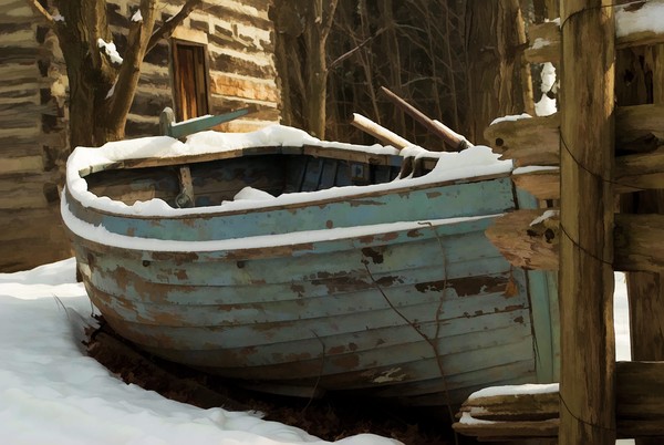Boat in the Woods