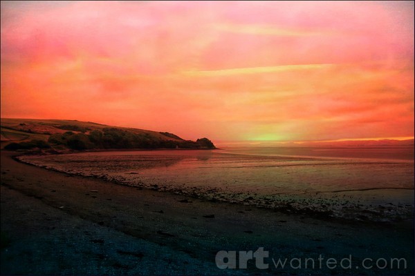 Sunset over the River