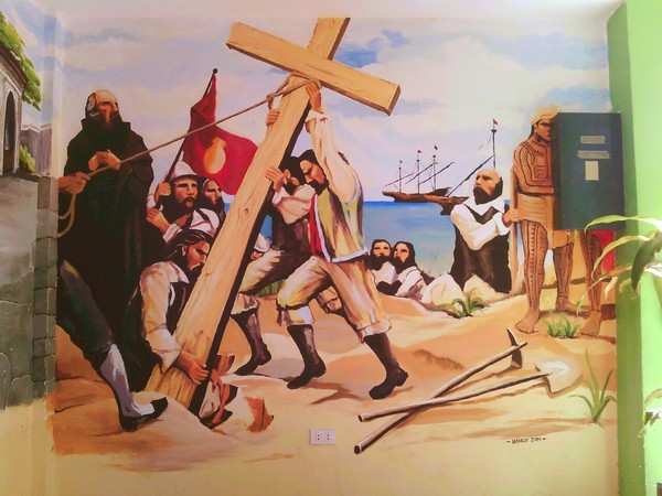 Planting of the First Cross Mural