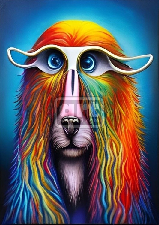 Ruffus Rainbow dog.