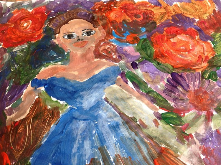 Lady of garden
