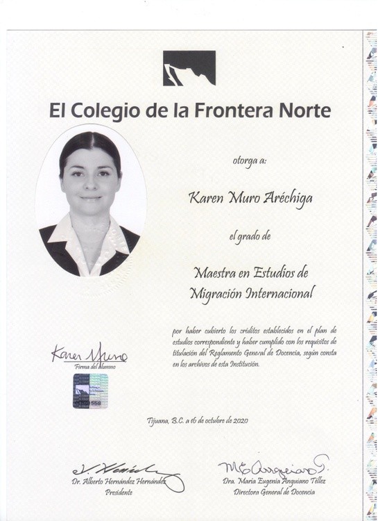 Maestra Karen Muro Aréchiga