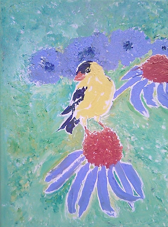 American Goldfinch Painting