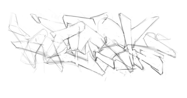 graffiti letter structure 1 - BayRoc