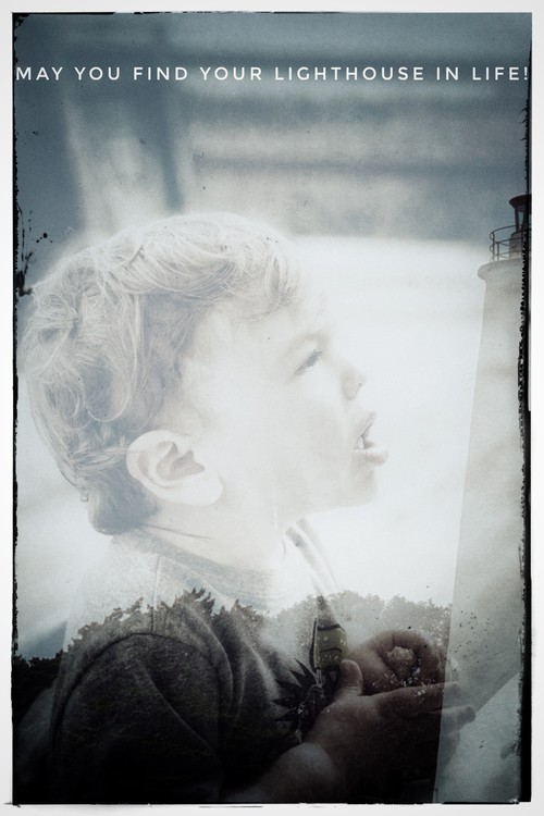 Son and lighthouse 