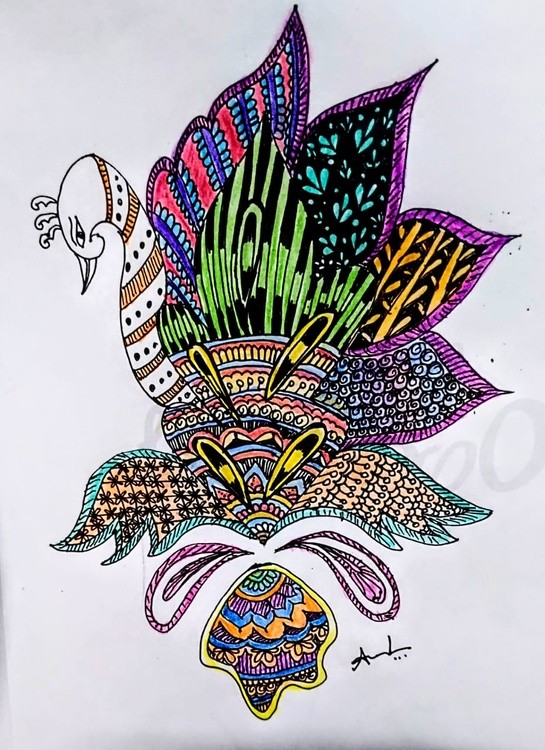 Kalamkari design.. 2