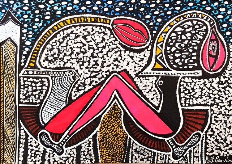 Artist Israel woman jewish painter authentic artist paintings and drawings Mirit Ben-Nun