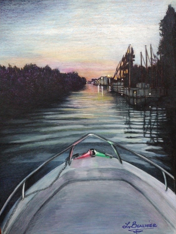 Sunset canal cruise by Lori Beaumier