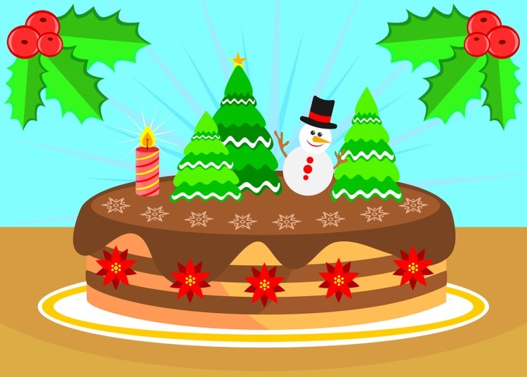 Christmas chocolate cake  