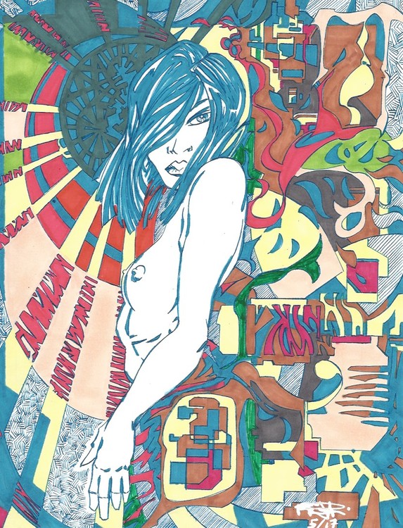 colors and girl