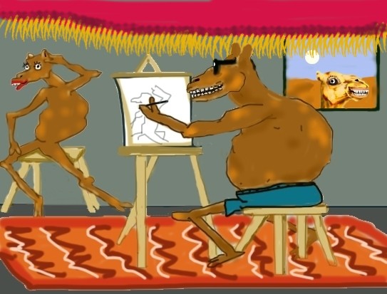 Camel Life Drawing