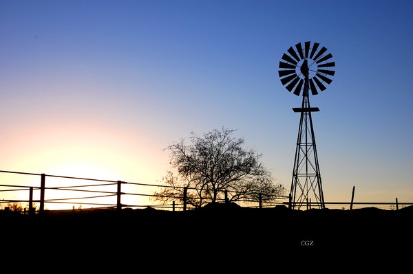 Eventide with A Windmill
