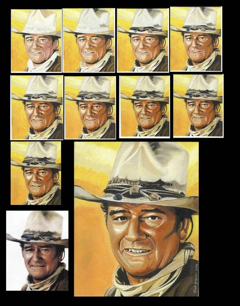 10 steps to paint John Wayne