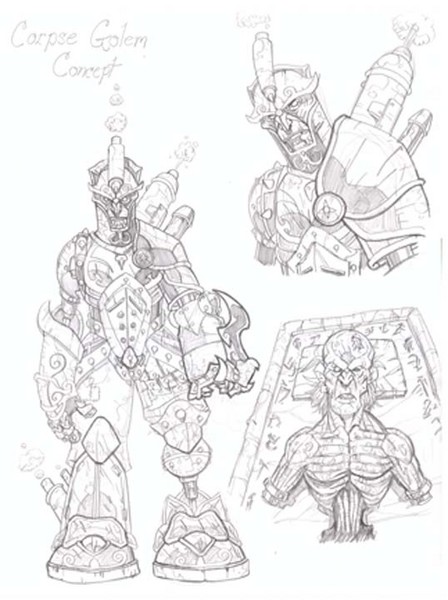 The Corpse golem Concept