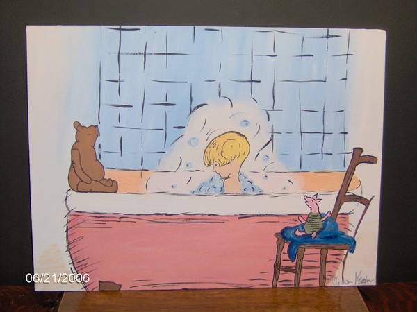 Bathtub Chistopher Robin
