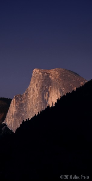 Half Dome At Sunset