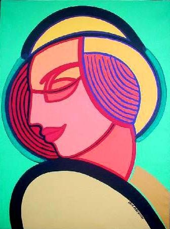 Woman with hat