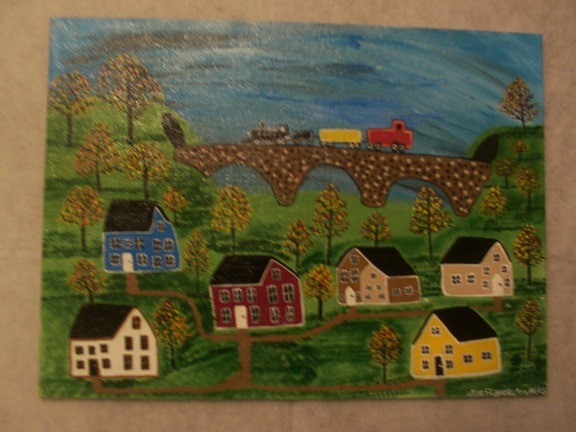 The Train Over Cobblestone Holley