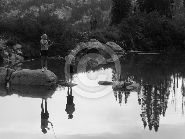 Fishing Secret Lake, Alta UT