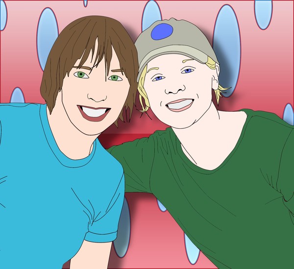 sam and friend colored