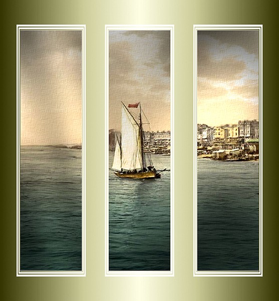 golden triptych