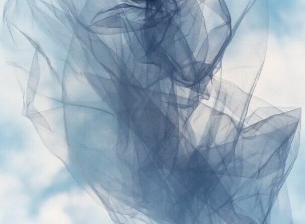 blue silk