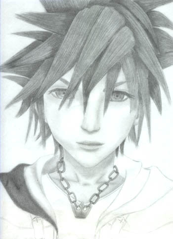 sora (KH  fan art) work in progress