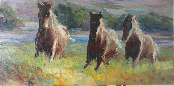 tree horses