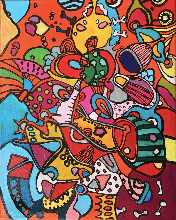 Colorful abstract art by Veera Zukova