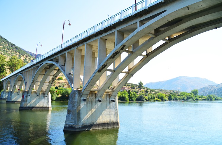 Bridge over the river Douro in Portugal 