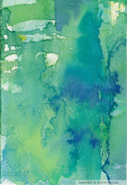 Green and Blue Abstract III