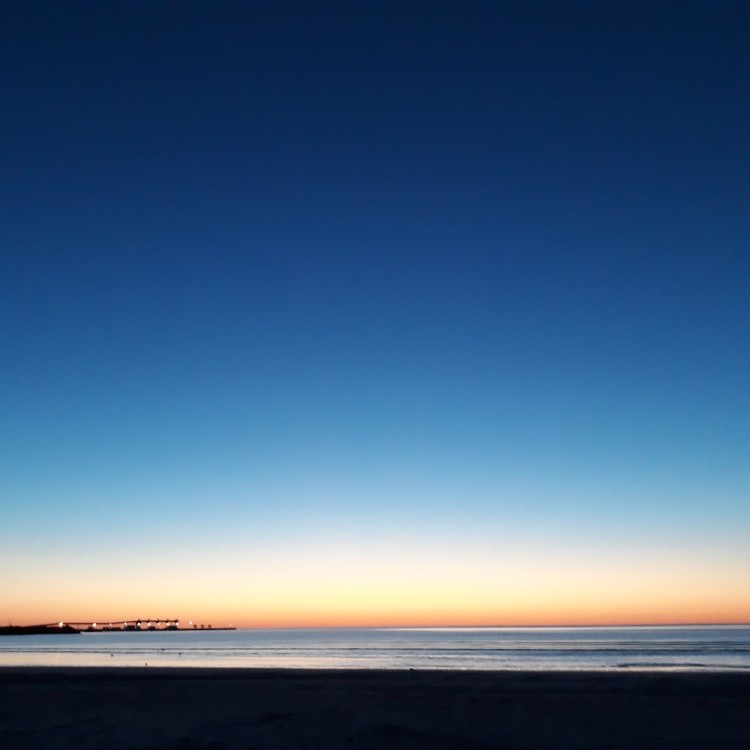 Blue over gold