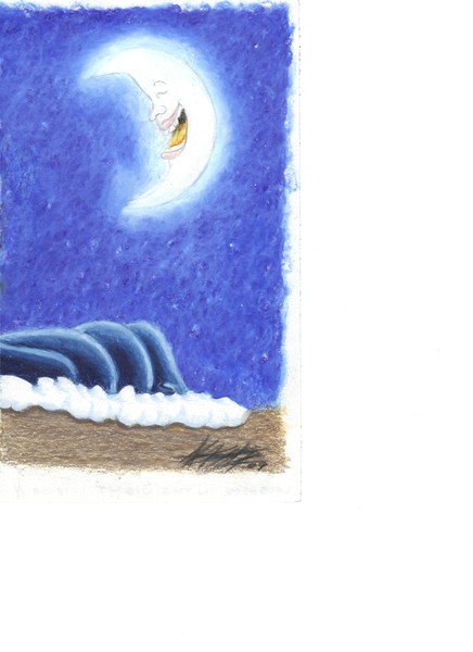 Moon over the wave....