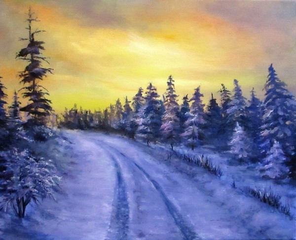 Winter sunset