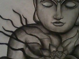 Buddha and flower