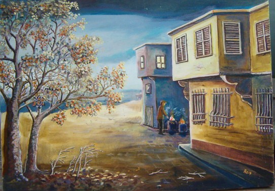 Yellow House Autumn