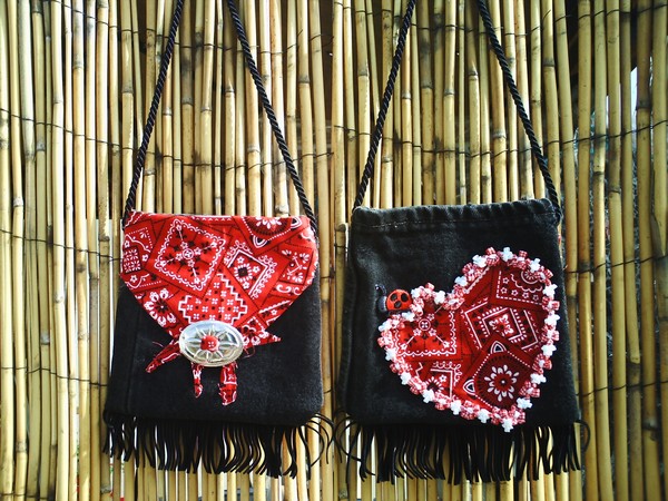 Denim bandana pursette