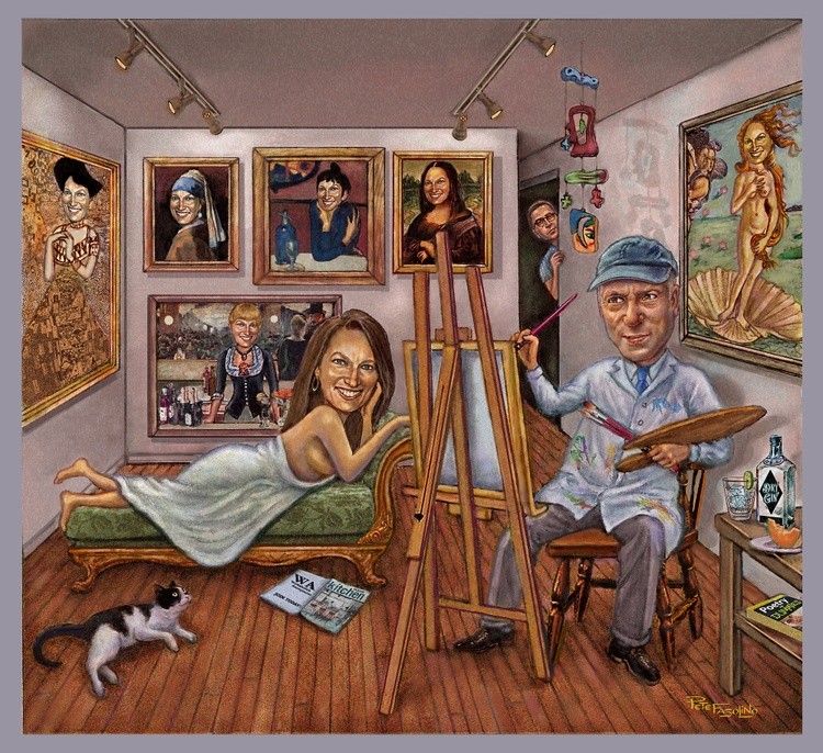 Love is passion and obsession, someone you can’t live or paint without!