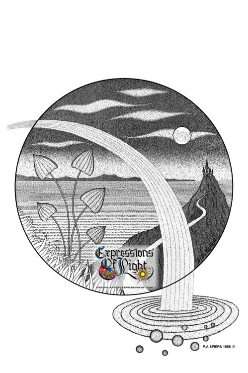 ExpoLight-Graphic-Arts-Magic-Mushrooms-1988-0001 (Pen-&-Ink-Mono-SP)
